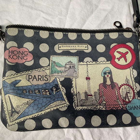 Barbara Rihl Favourite Places Leather Crossbody Bag - Picture 2 of 9